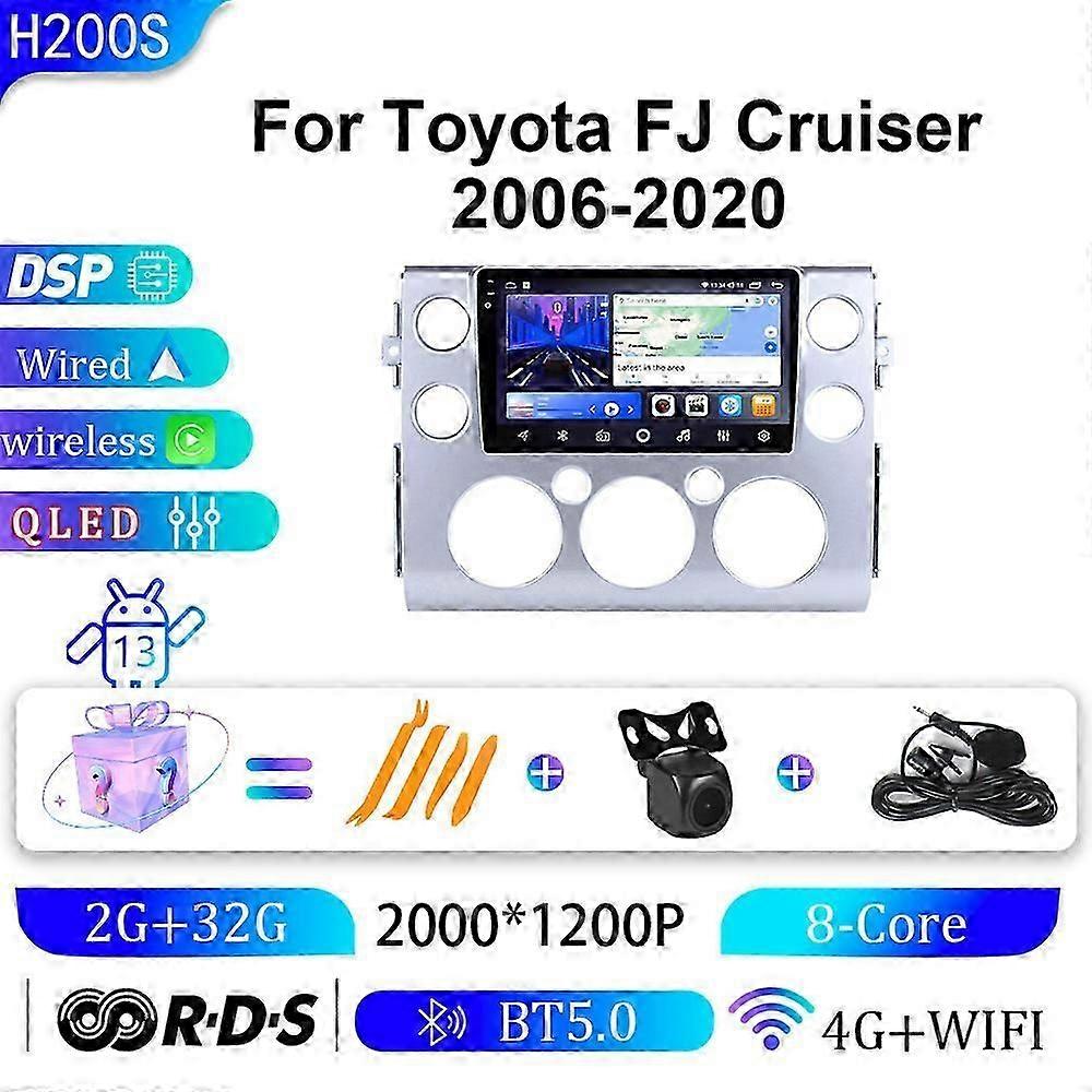 Suitable for Toyota FJ car 06-20 in car Android large screen navigation device GPS navigation all-in-one machine-2K