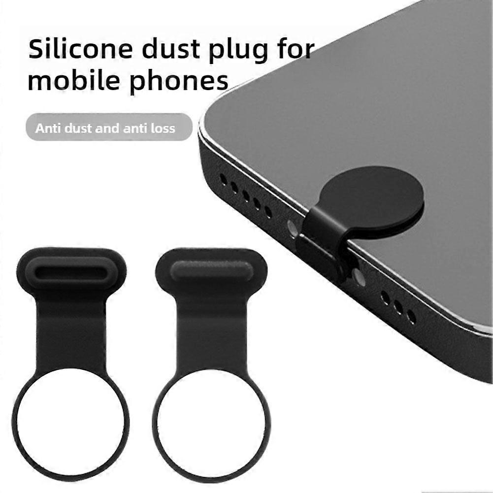Plugue de poeira de silicone anti-perda para celular