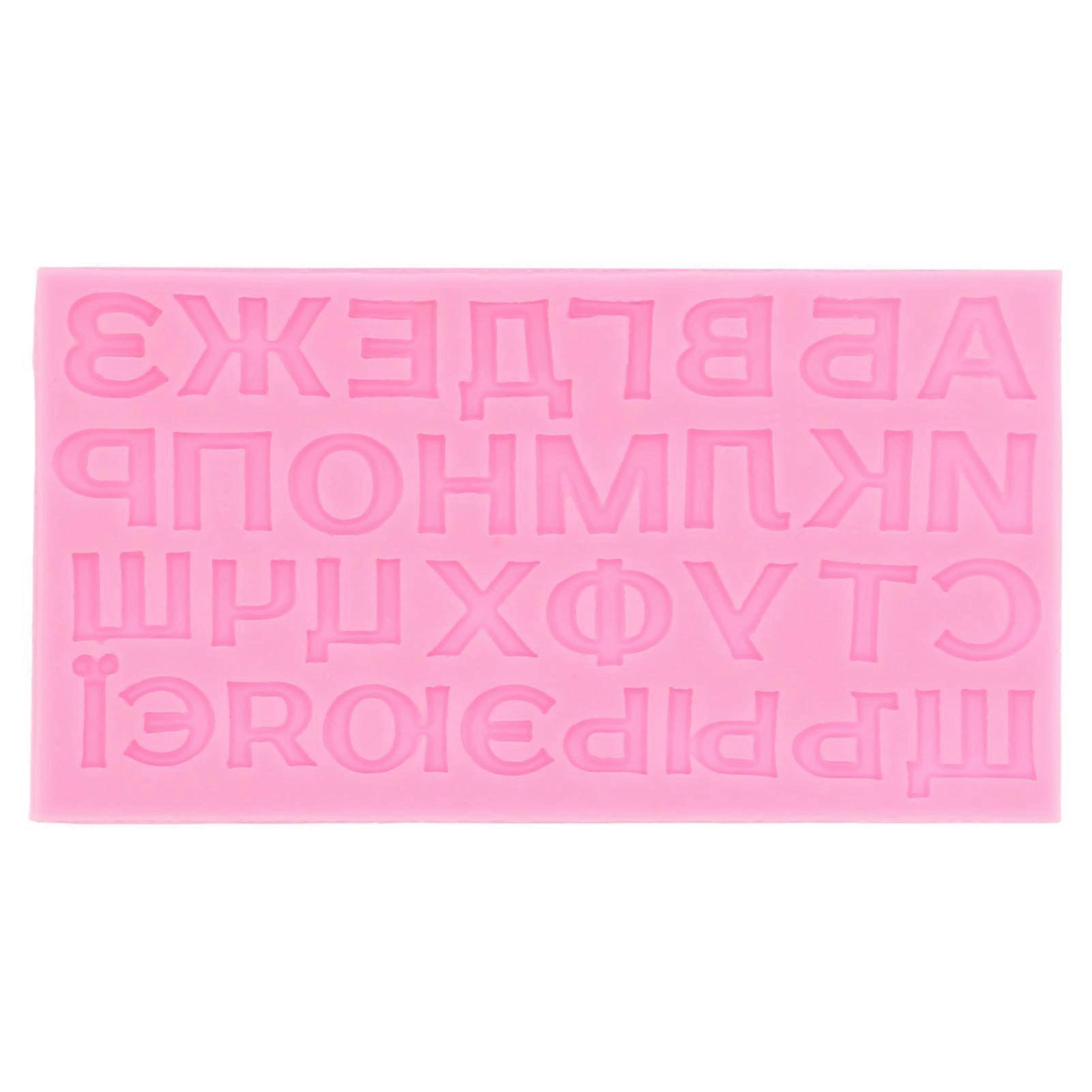 Russian Letters Mold Liquid Silicone Cake Mold For Chocolate DIY Baking