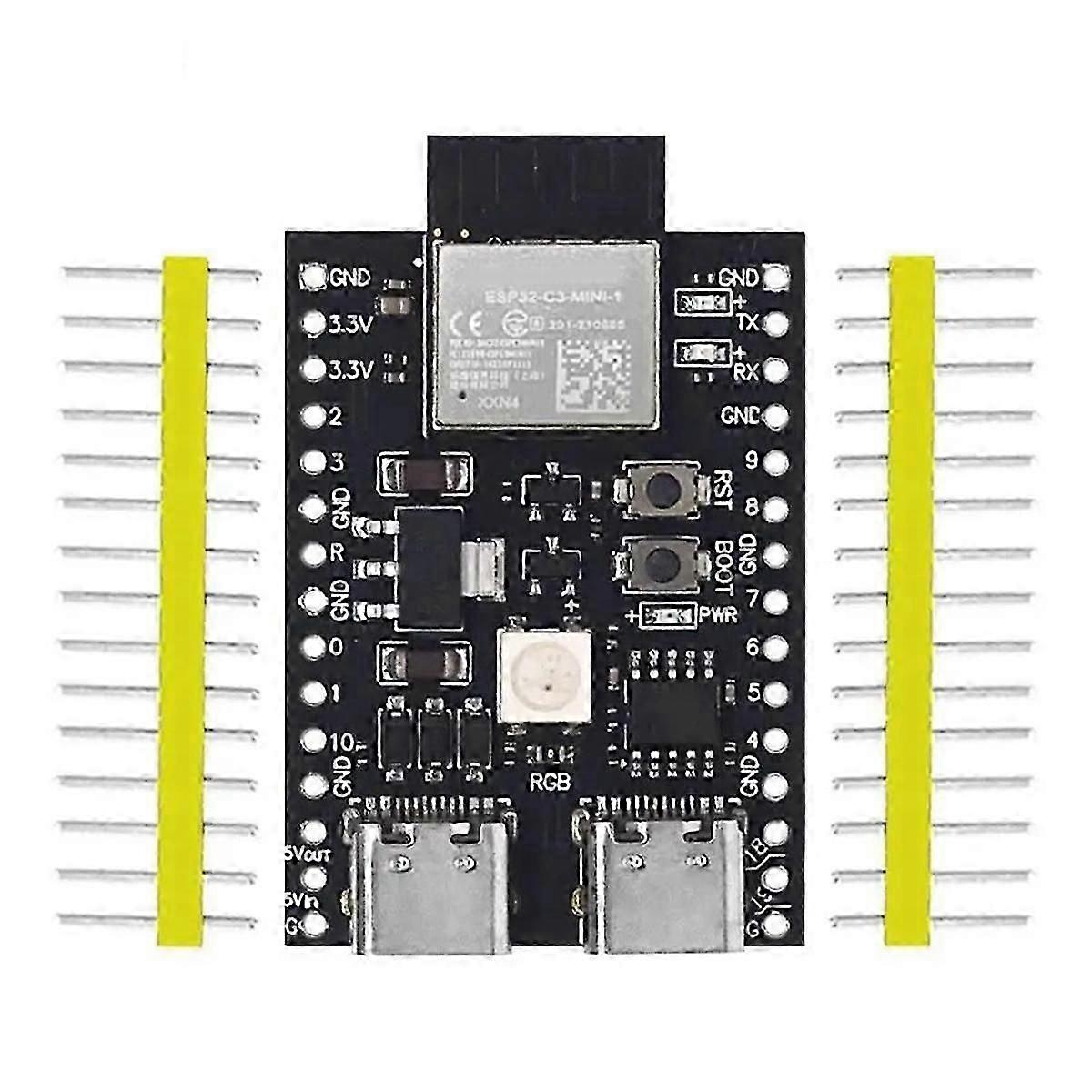 Scheda di sviluppo Esp32-c3 Dual Type-c Wifi Bluetooth Ble5.0 Devkitm-1 Core Board Esp32c3 Modulo