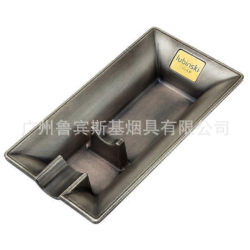 Rubinski Cigar Ashtray Single Smoke Tank Zinc Alloy Electroplating Copper Color Ashtray Lubinski Cigar Ashtray