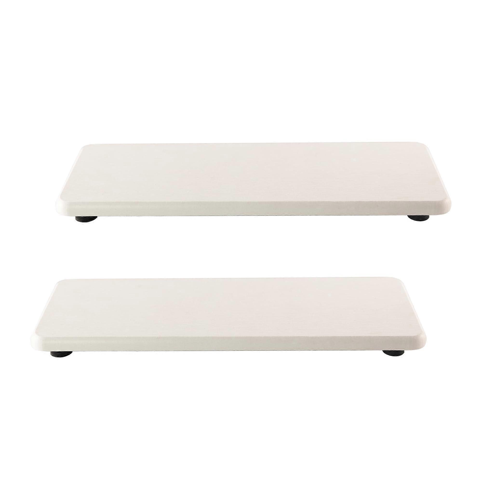 2 ADET Banyo Lavabo Vanity Tepsileri Modern Evde El Sabunu ve Bitkiler için Diyatomlu Toprak Altlıkları 8.66 "3.15"