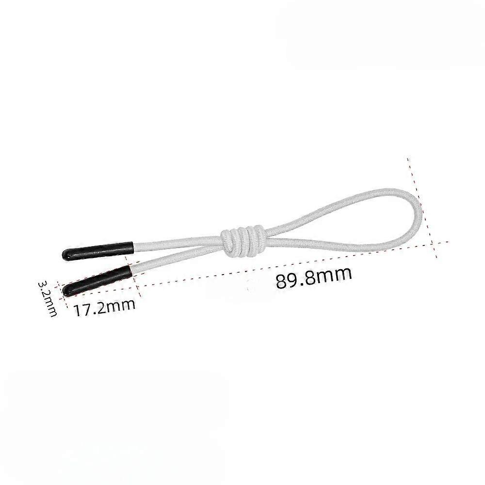 5pcs Elastic Rope Zipper Pullers Bright Colorful Polyester Rope Decorative Puller Suitcase Handbag Zipper Puller