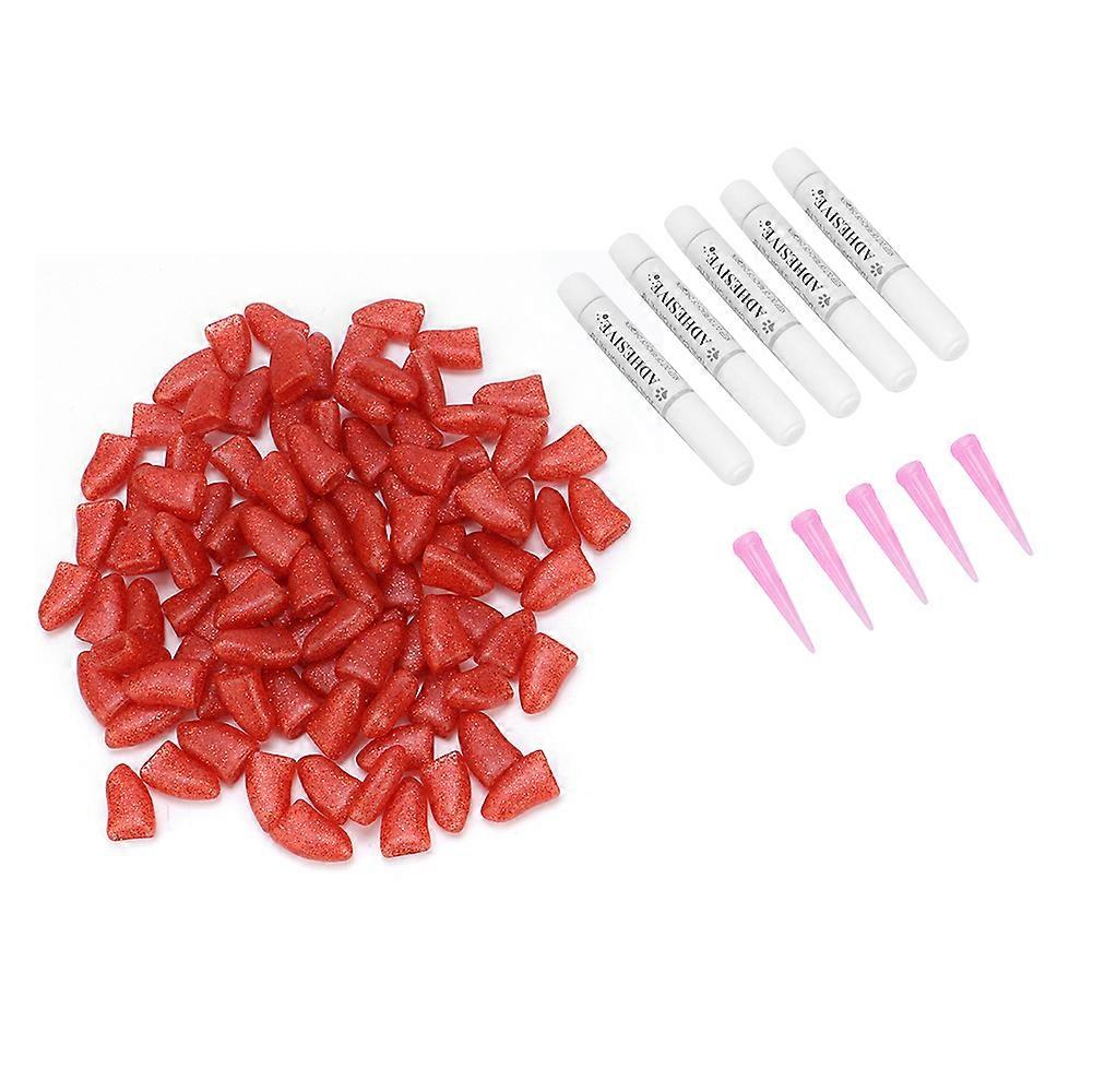 Multifunctional 100Pcs PVC Soft Pet Dog Nail Cover Wraps for Anti - scratch Paws Claws