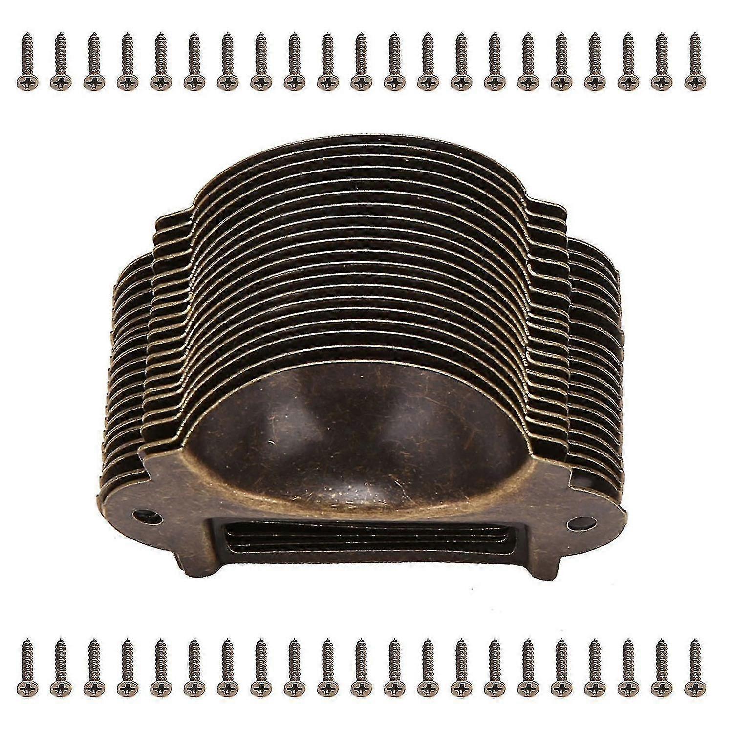 20pcs File Name Card File Cabinet Handles Label Holder Antique Bronze Drawer Label Pull Cabinet Fra