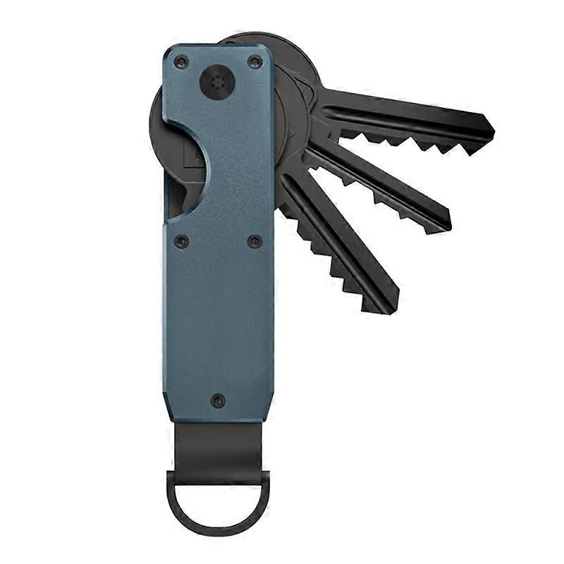 Compact Key Organizer Metal Key Chain Can Hold 2-6 Keys