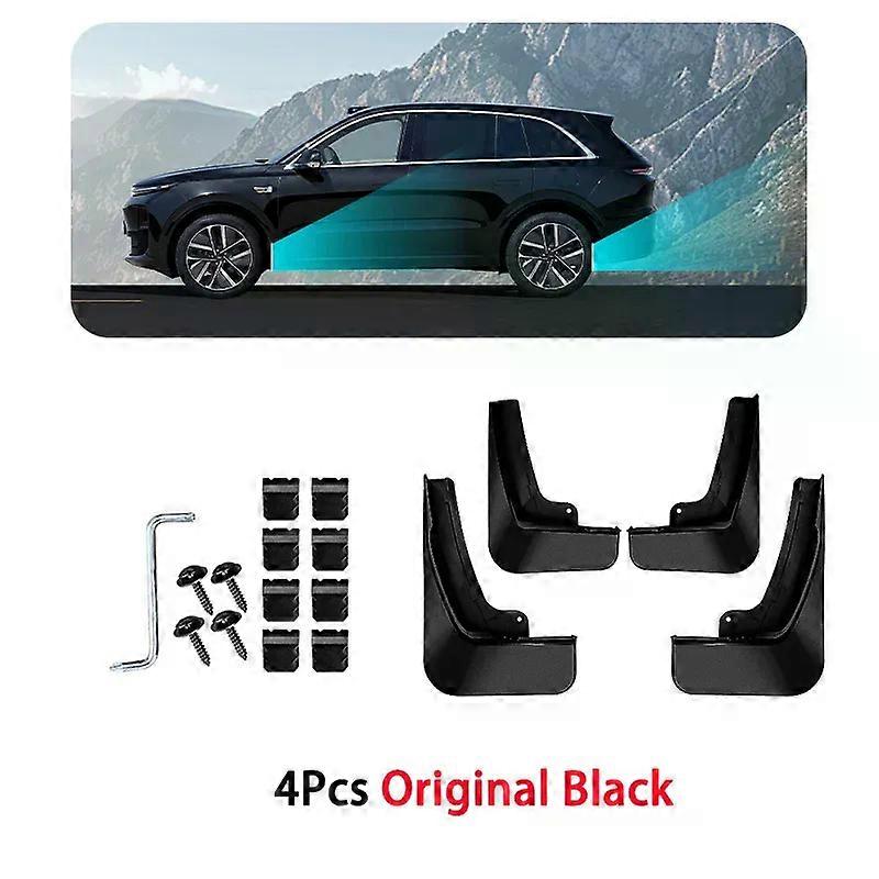 Applies to 4Pc Mudguard Li Lixiang L6 2023 2024 2025-IN TPE Mud Flaps Splash Guards MudFlap Protector Car Front Rear Wheels Fender Cover