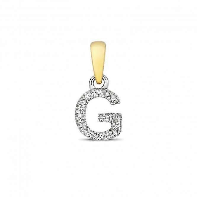 Diamond Jewellery 9ct Gold Diamond Initial G Pendant PD181/G