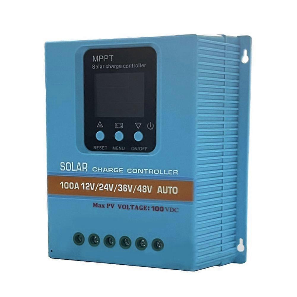 MPPT Solar Charge Controller 12V 24V 36V 48V LCD Display Solar Panel Battery Intelligent Solar Regulator 100A