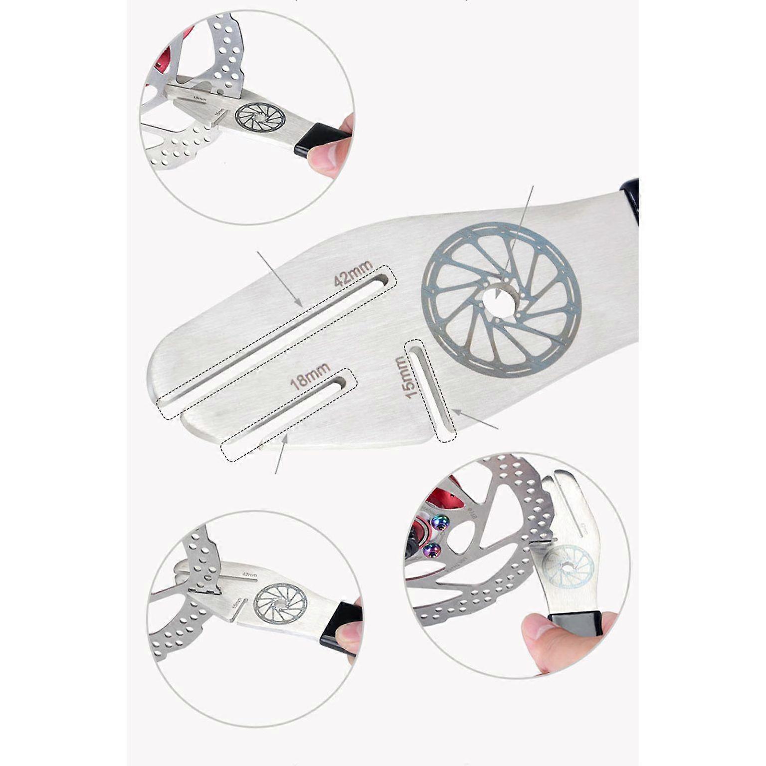 Bike Disc Rotor Alignment Tool - 3-Opening Correction Wrench for Precise Adjustments