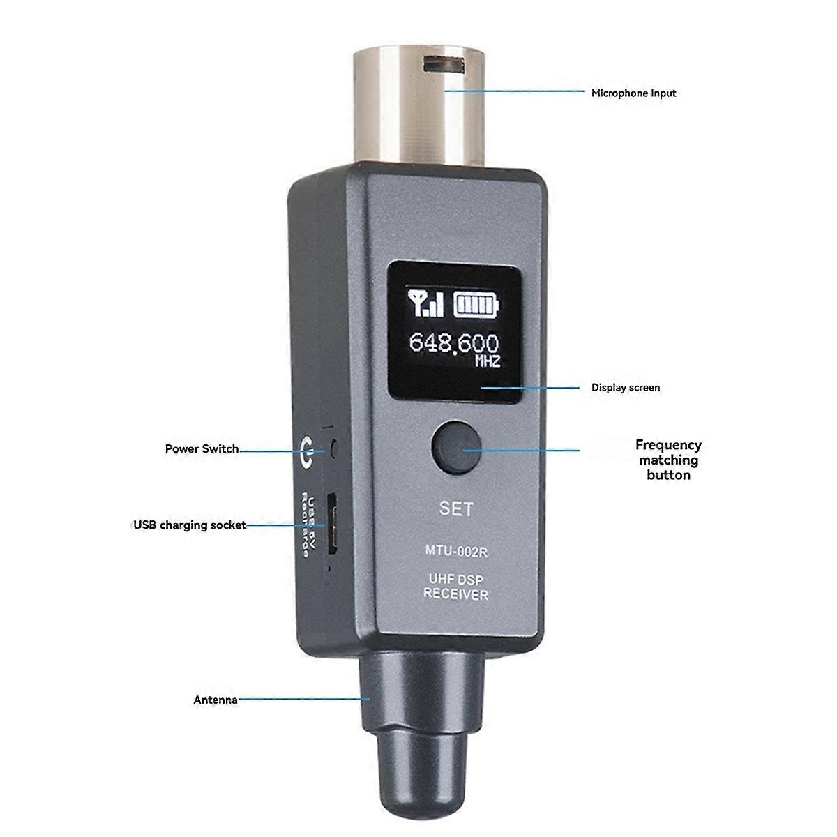 Microfono Sistema Wireless Micphone Trasmettitore Wireless