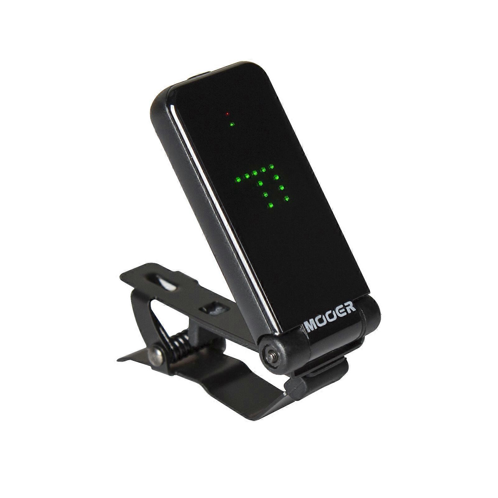 Mooer Clip-On Stämapparat för Gitarr: 180° Roterande, Gravitationsavkänning, För Gitarr, Bas, Violin & Ukulele