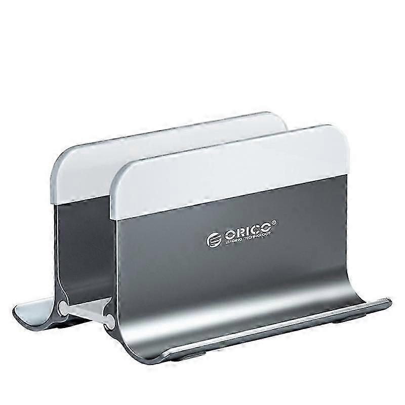 2026 NEW Aluminum Vertical Laptop Stand Locking Holder Desktop Notebook Stand Tablet Stand for Storage, Gre