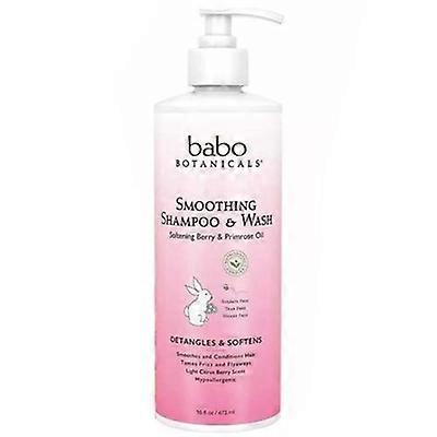 Babo Botanicals Smoothing Berry and Primrose Shampoo and Wash 16oz / 473ml