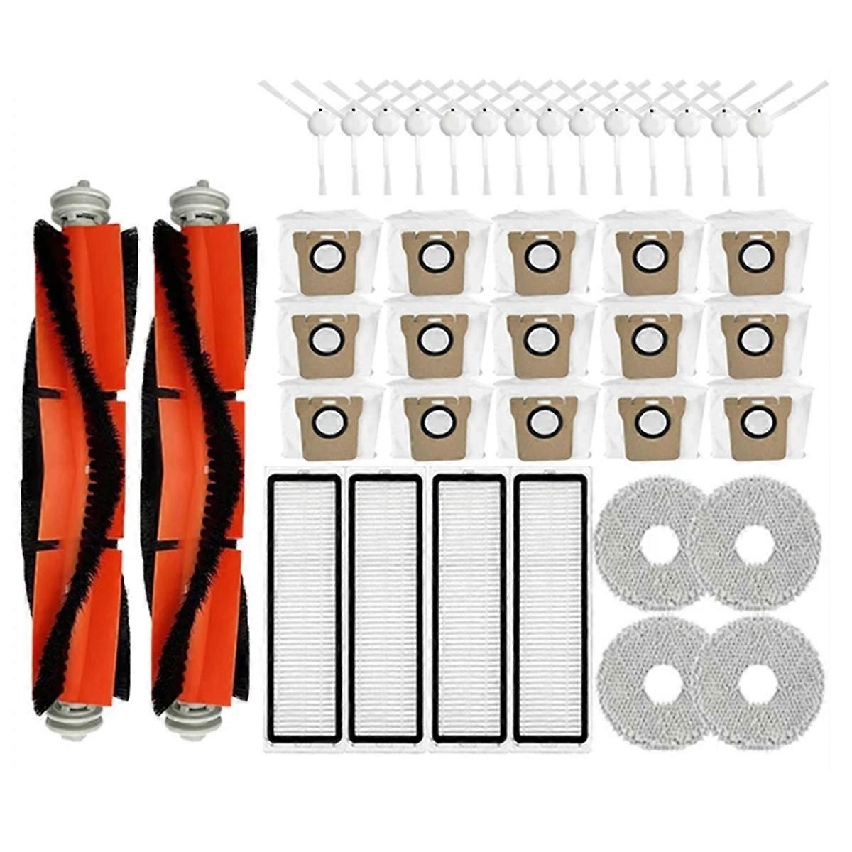 For Omni 1S B116 X10+ Main Side Brush Filter Dust Bag