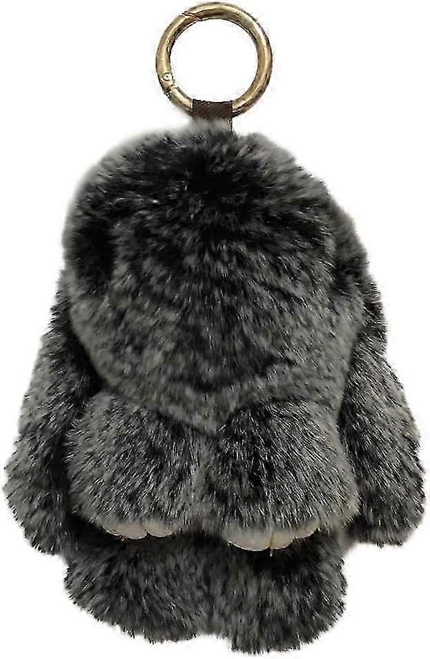 Bunny Keychain Cute Rex Rabbit Fur Keychain Car Handbag Keyring