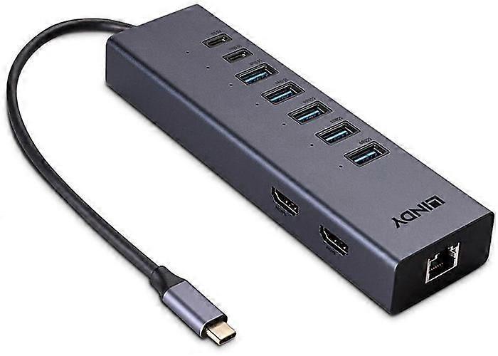 DST-MINI DUO, MINI DOCKING STATION USB-C, 2X4K HDMI LINDY