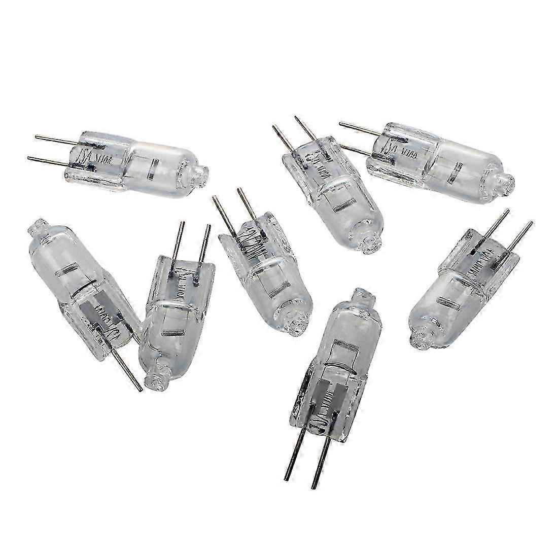 12V 20W Halogen Bulb, Warm White, Bi-Pin Base, 8 Pcs