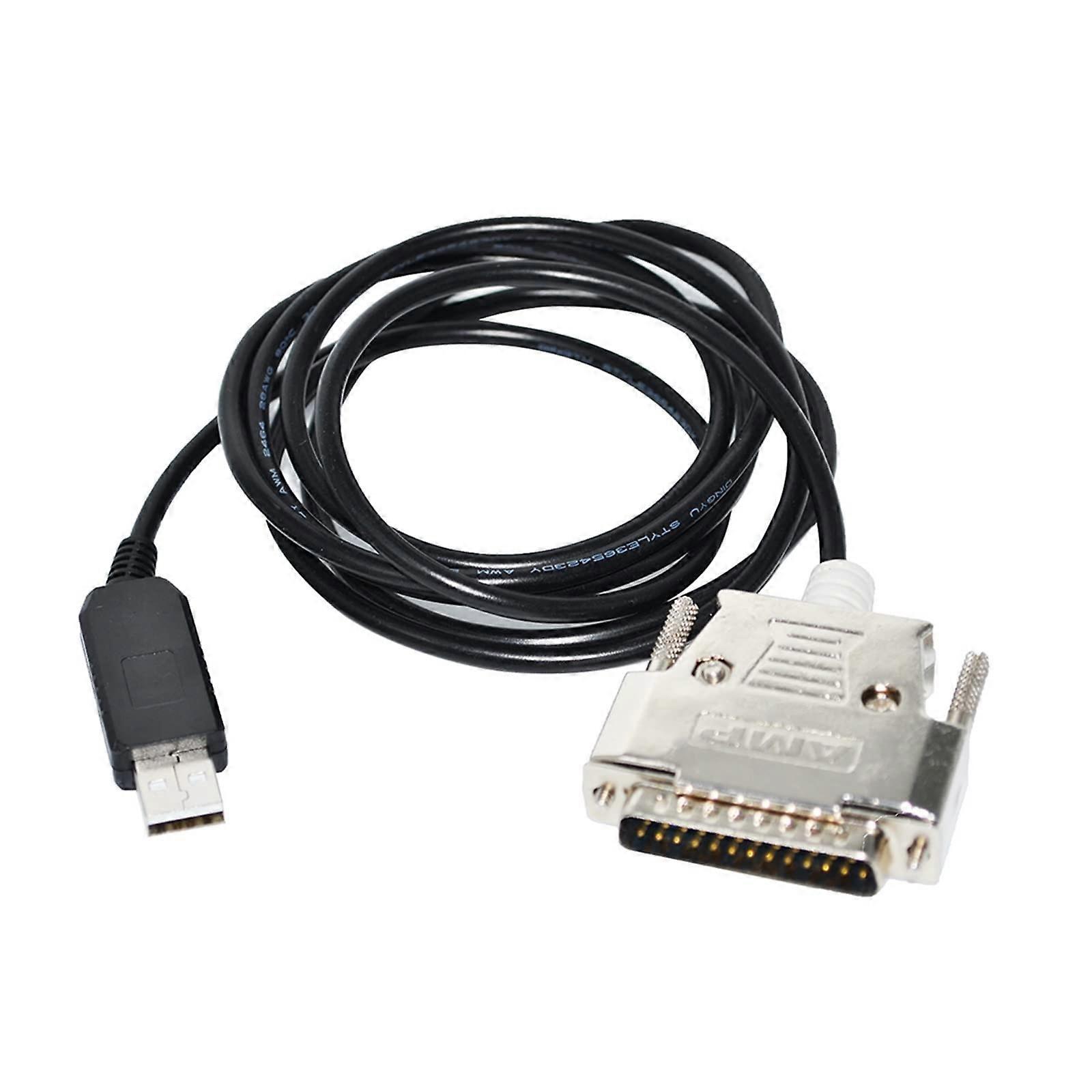 FTDI FT232RL USB to DB25 D-SUB 25PIN Male Connector RS232 Adapter Converter Null Modem CNC Programming Cable