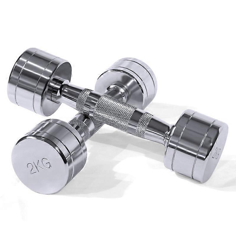 Pure steel electroplating dumbbell