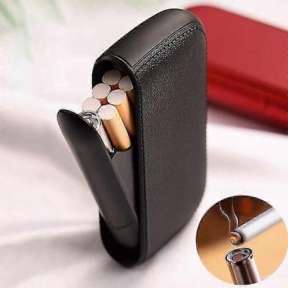 Draagbare sigaretgeval met aansteker 2 in 1 Usb oplaadbare aansteker waterdichte greep 10 stuks sigaret tabak doos voor roker cadeau JKJ