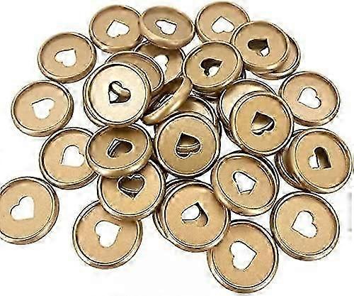 100 Piece Disc Binding Book Disc Binding Expanded Plastic Heart Binder Ring, (gold 28mm)