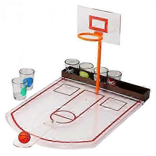 Basketbal Gezelschapsspel / Gezelschapsspel incl. 6 glazen Transparant