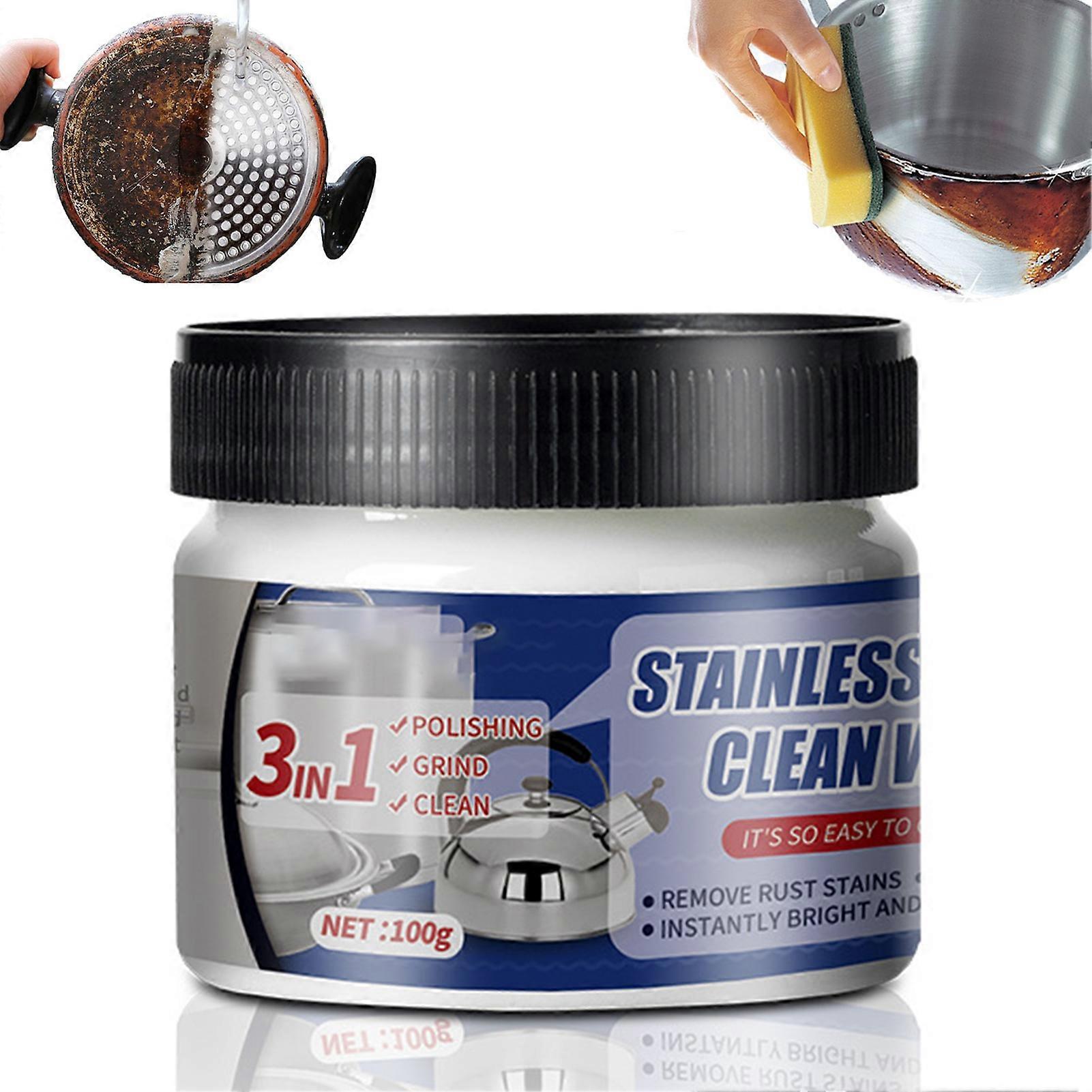 Βερνίκι μετάλλων από ανοξείδωτο ατσάλι με μη λειαντική κρέμα φόρμουλας