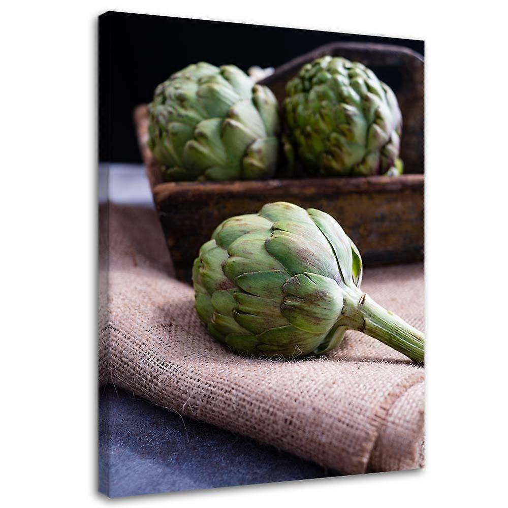 Lienzo, Alcachofas frescas - 40x60