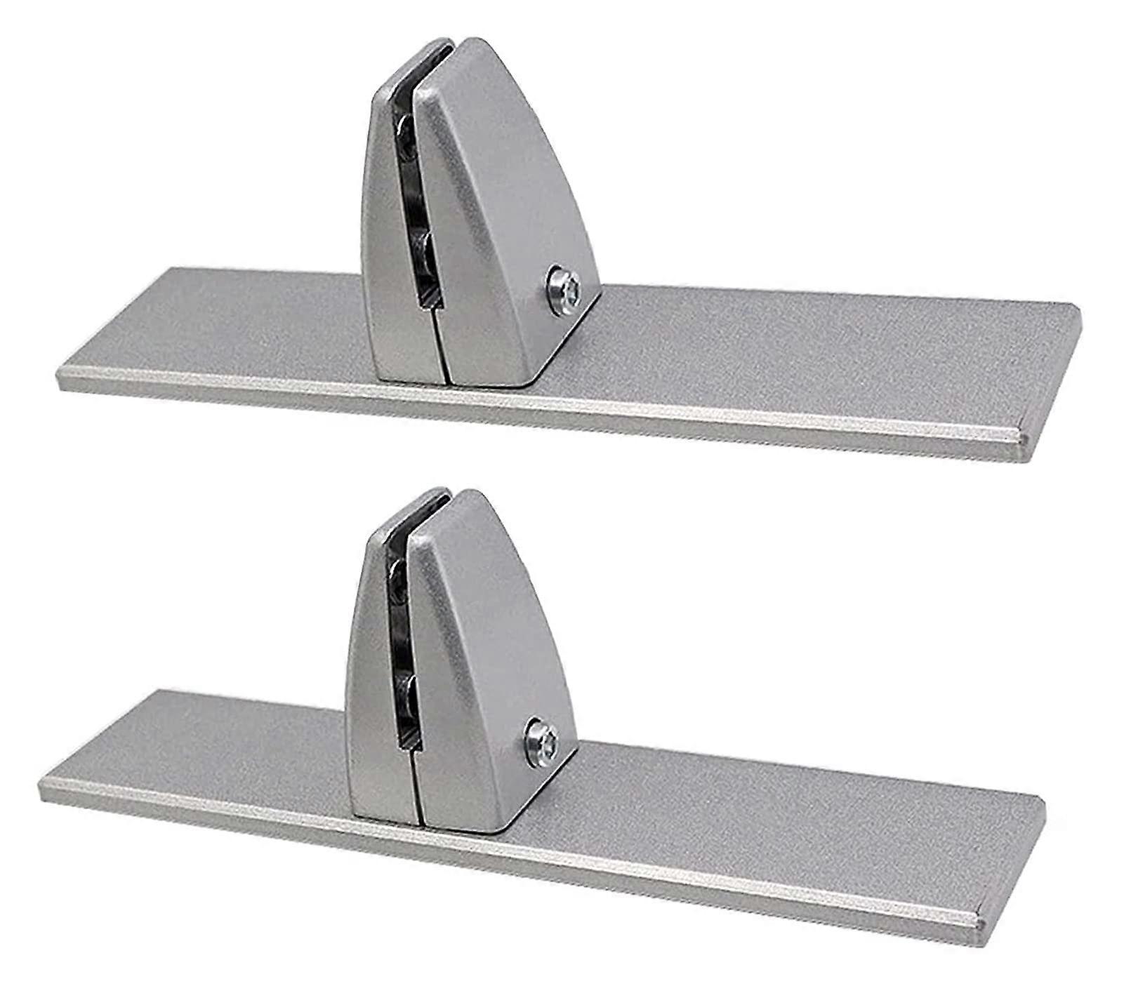 Partition Clamp Aluminum Alloy Baffle Fixing Clamp for Office Glass Screens, Durable Wall-Mounted Adjustable Design ZTT