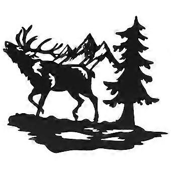 Decor Home Sculptures Home Decor Animal Decoration Home Silhouette Decor Pine Tree Wall Decor