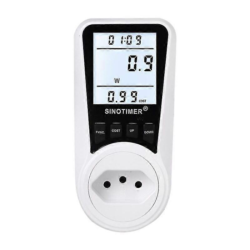 Energy Meter Plug Socket - Wattage Electricity Meter for Energy Saving