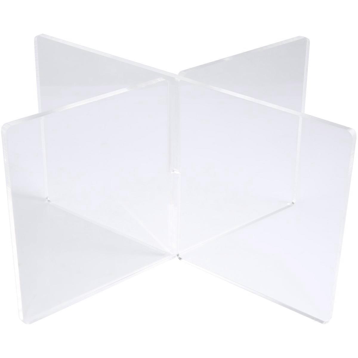 Acrylic Book Holder X-Shaped Display Stand for Display,Transparent S