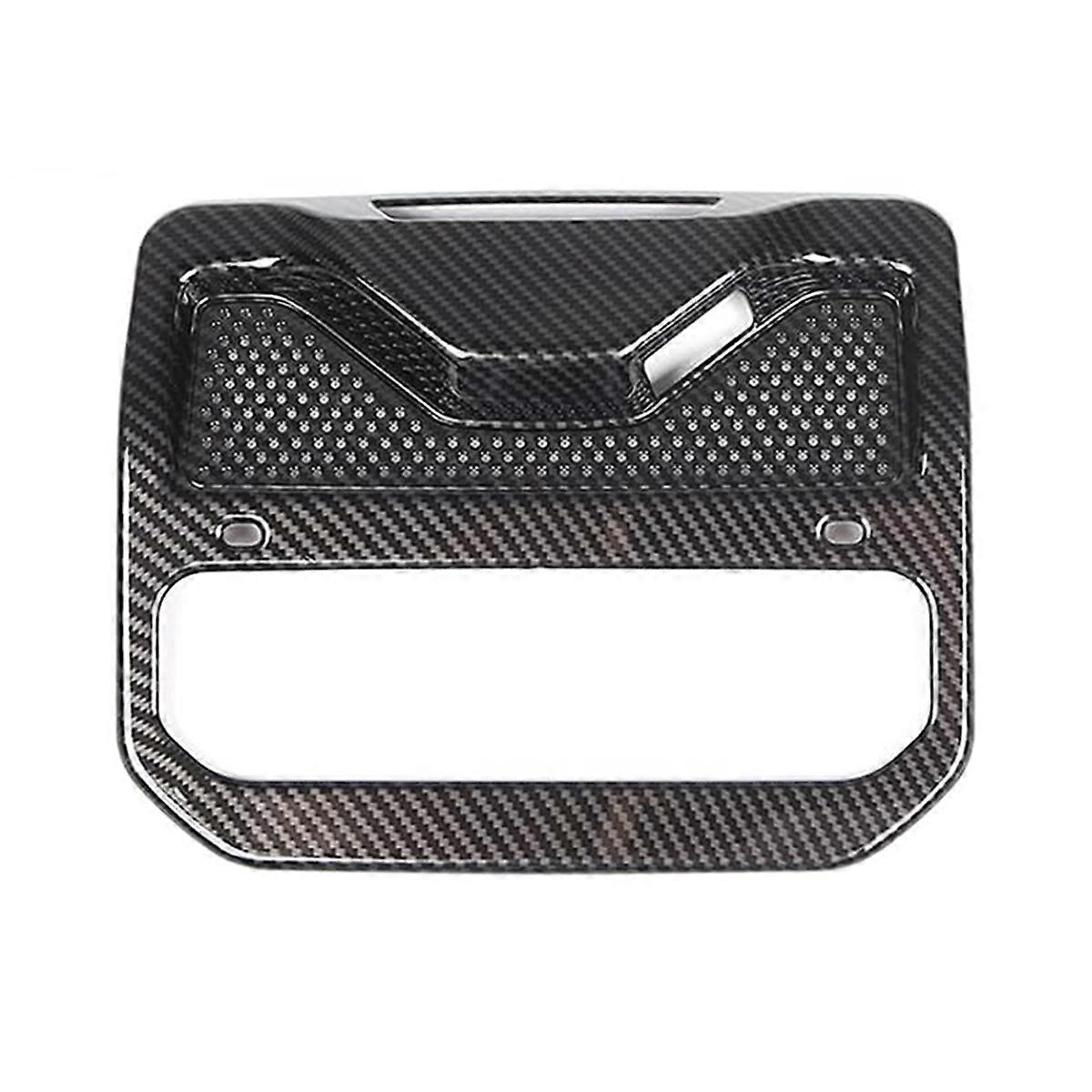 For R1T R1S 2022-2024 Car Roof Reading Light Panel Cover Trim Interior Accessories ABS Carbon Fiber