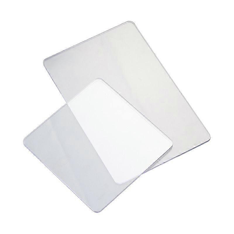 3pcs Transparent Engraving Cutting Mats Acrylic Carving Boards Lightweight Portable Non-Slip Clear Crafting Pad For Quilting Paper Cutting Art Project