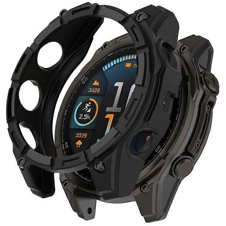 Compatible For Garmin Tactix 8 51mm TPU Watch Case Hollow-Out Rugged Bumper Cover