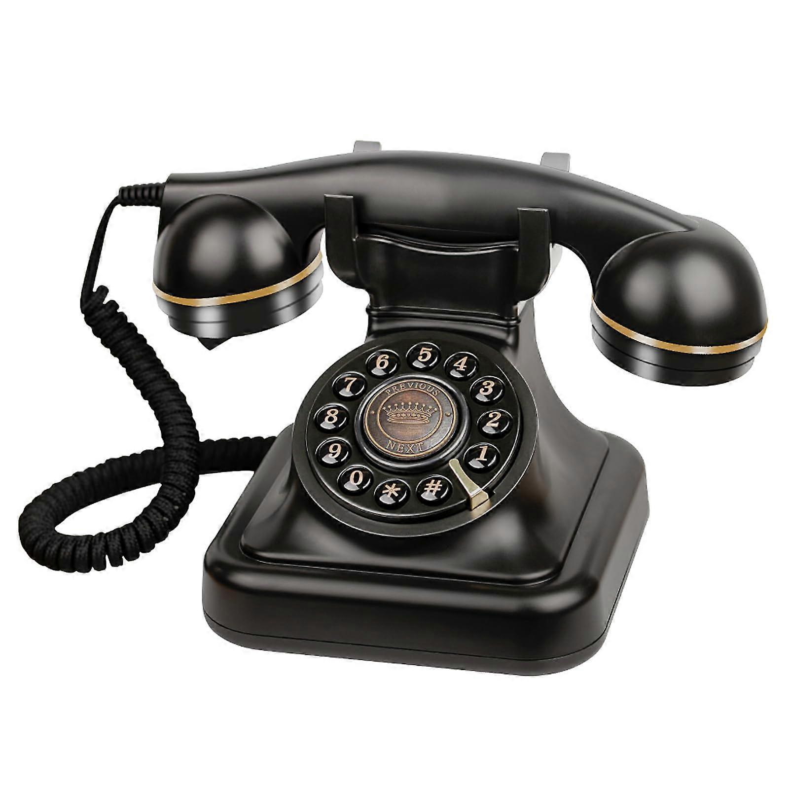 Audio Guest Book Wedding Phone with Custom Recording, Voice Message Playback, Portable Design, Black Color for Weddings and Parties