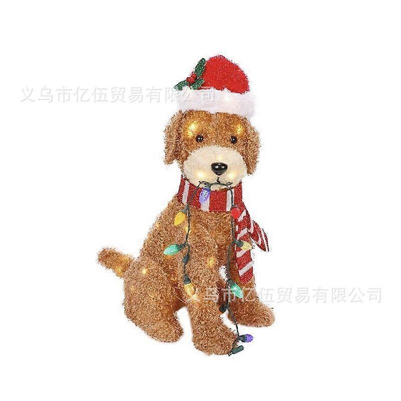 Christmas dog light string garden decoration LED light Christmas scene layout decoration ornaments