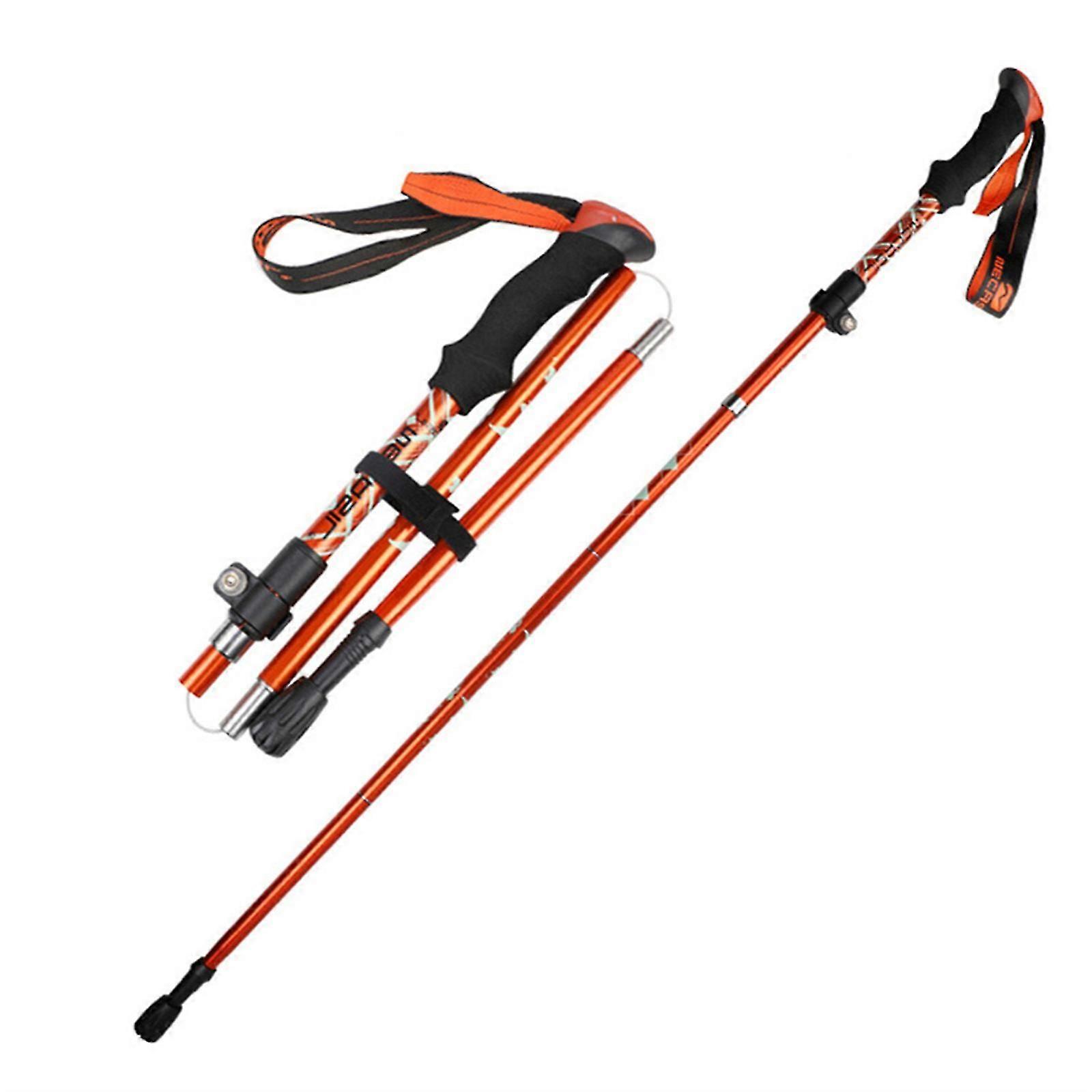 Super Light Telescopic 5-section Folding Trekking Poles Walking Stick Hiking Naturehike Antishock