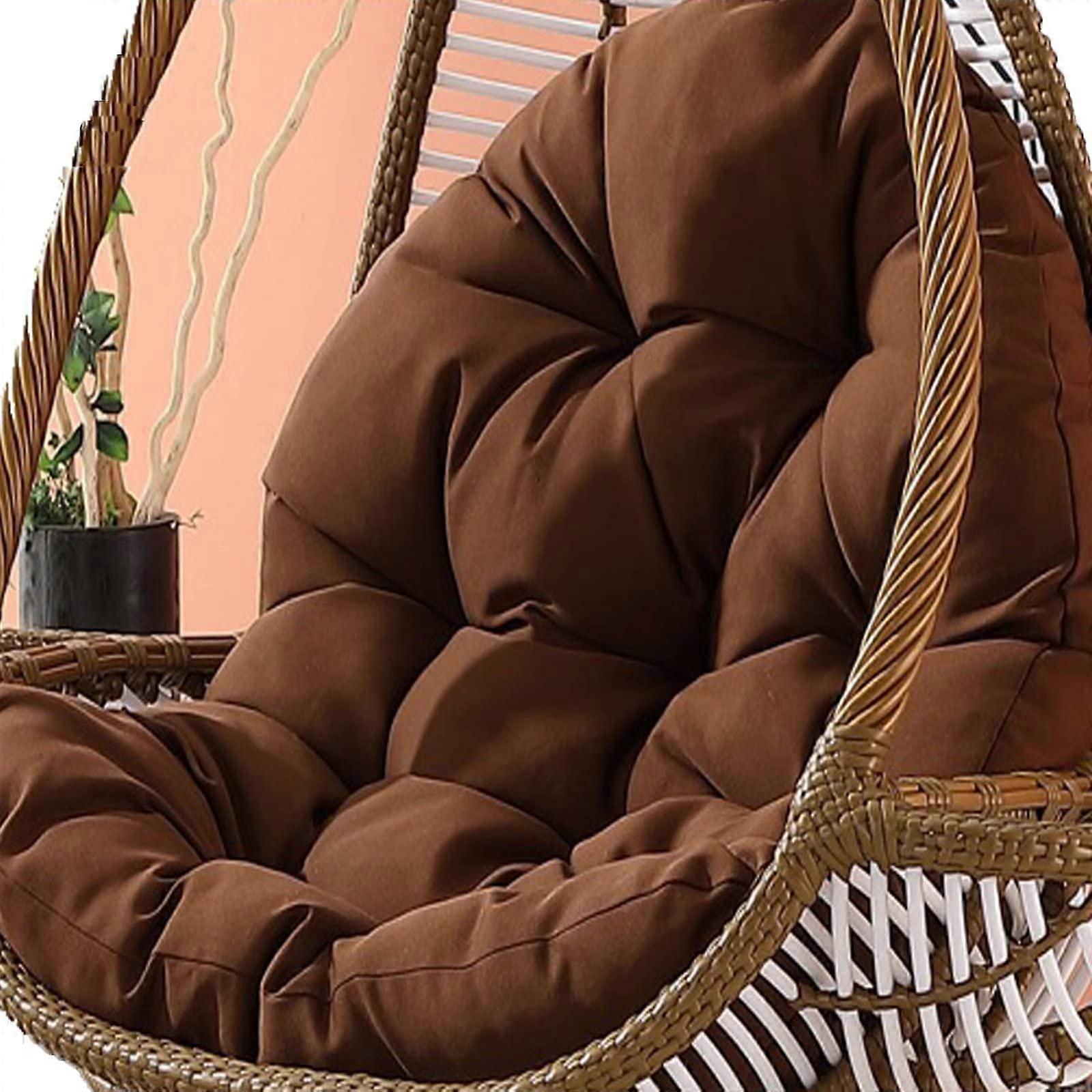 Replacement egg chair cushions, washable, waterproof, thick, sunresistant, brown