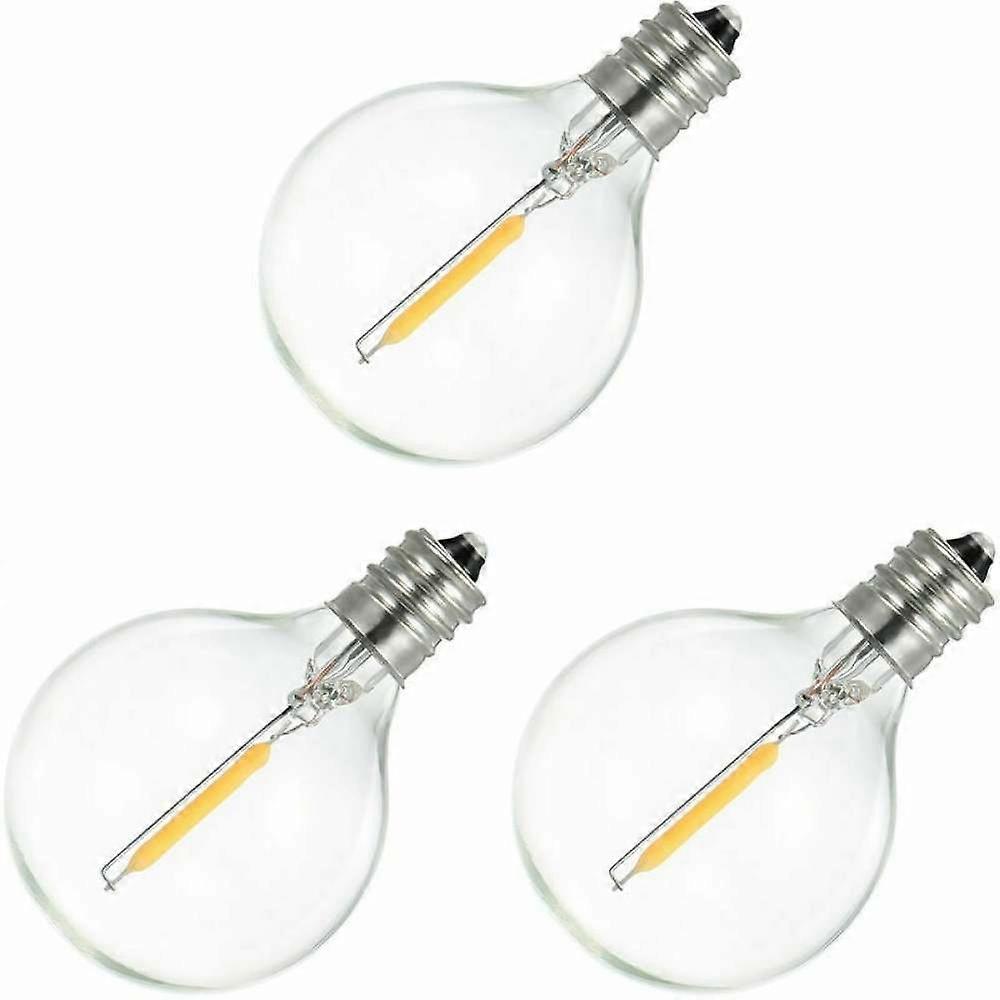 Specific bulb, warm white, 3 packs, AC220-230V 1W E12 G40