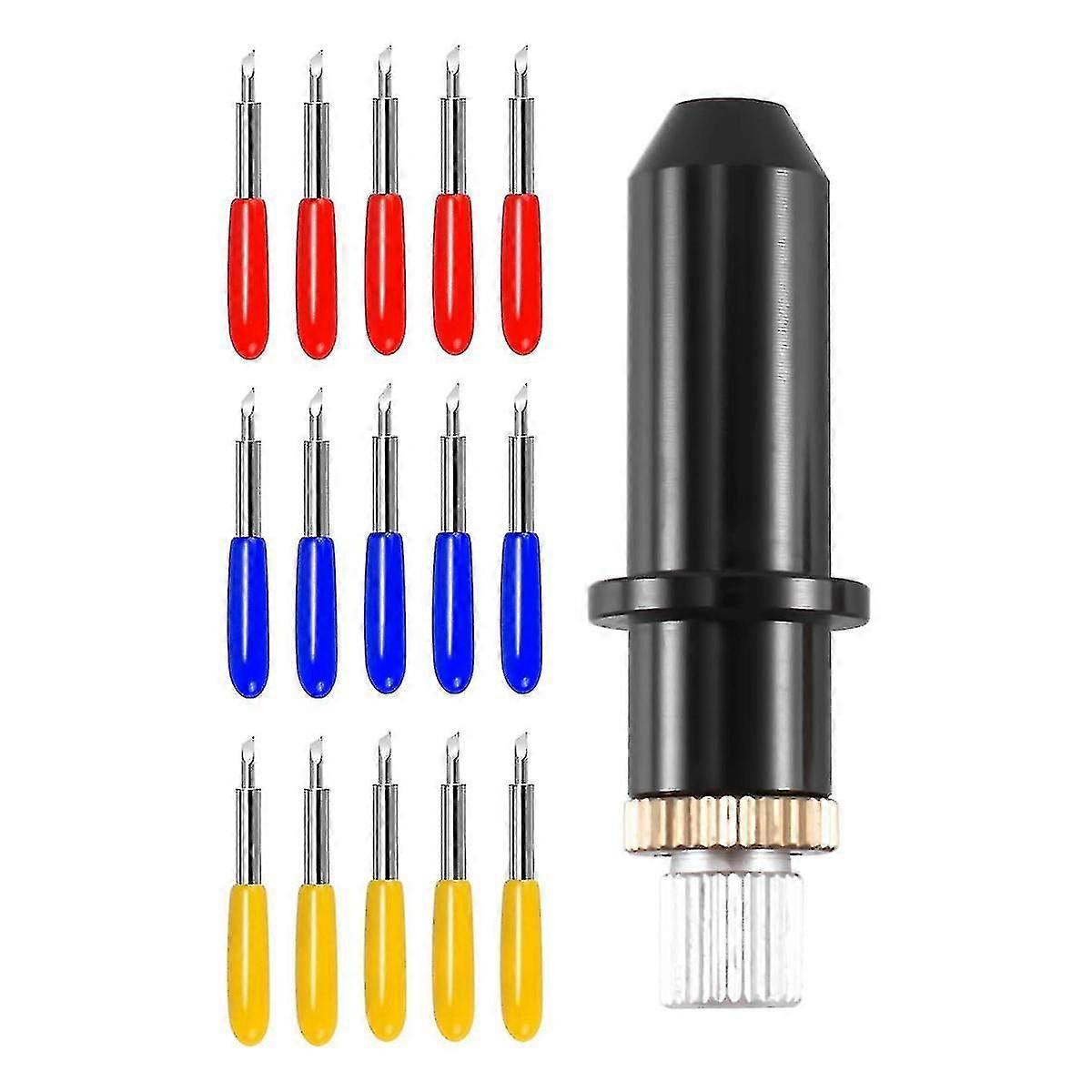 16PC 30/45/60 Degree Vinyl Cutter Blades with Holder for Mimaki Cutting Plotter Machine