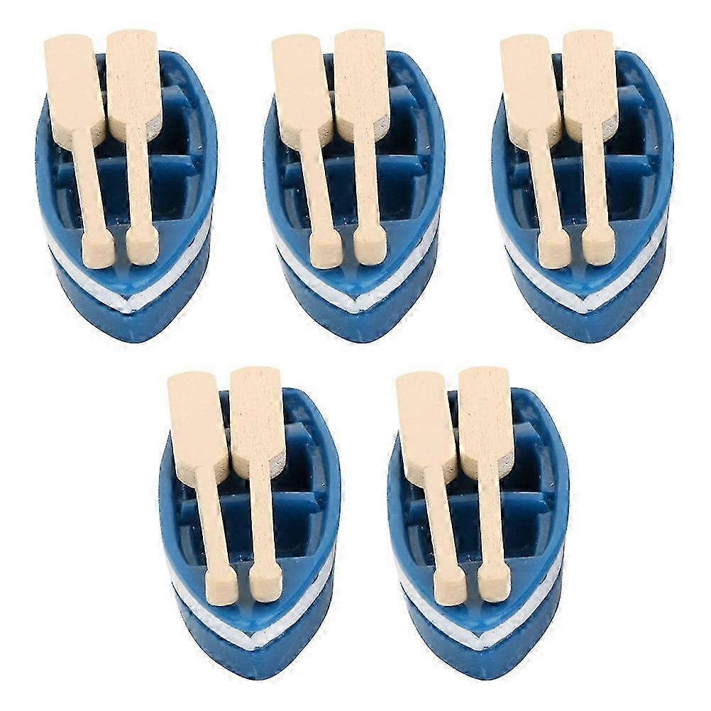 5 Sets Miniature Dollhouse Boat Oars Mini Fairy Garden Ornament