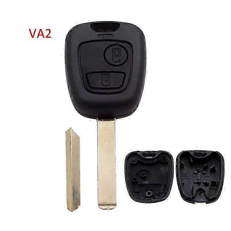 2Button Car Key Shell Case Fob Compatible with Certain Brands for Peugeot 206 Partner Expert Boxer and Citroen C3 C2 HU83 VA2 SX9 NE73 NE78