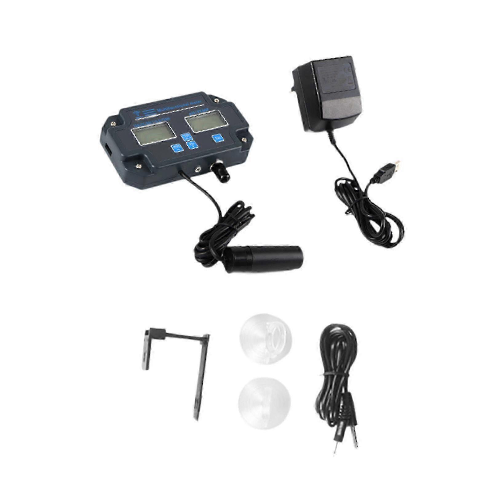Digital Water Quality Tester with US Plug for Aquariums and Swimming Pools