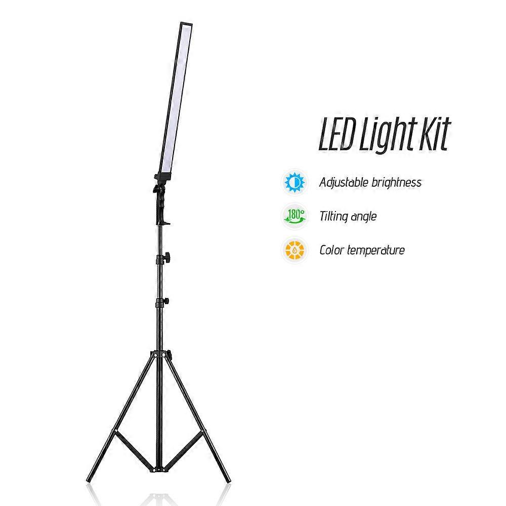 Andoer Studio Lighting Kit - Dimmable 5500K LED Video Light with Adjustable Stand