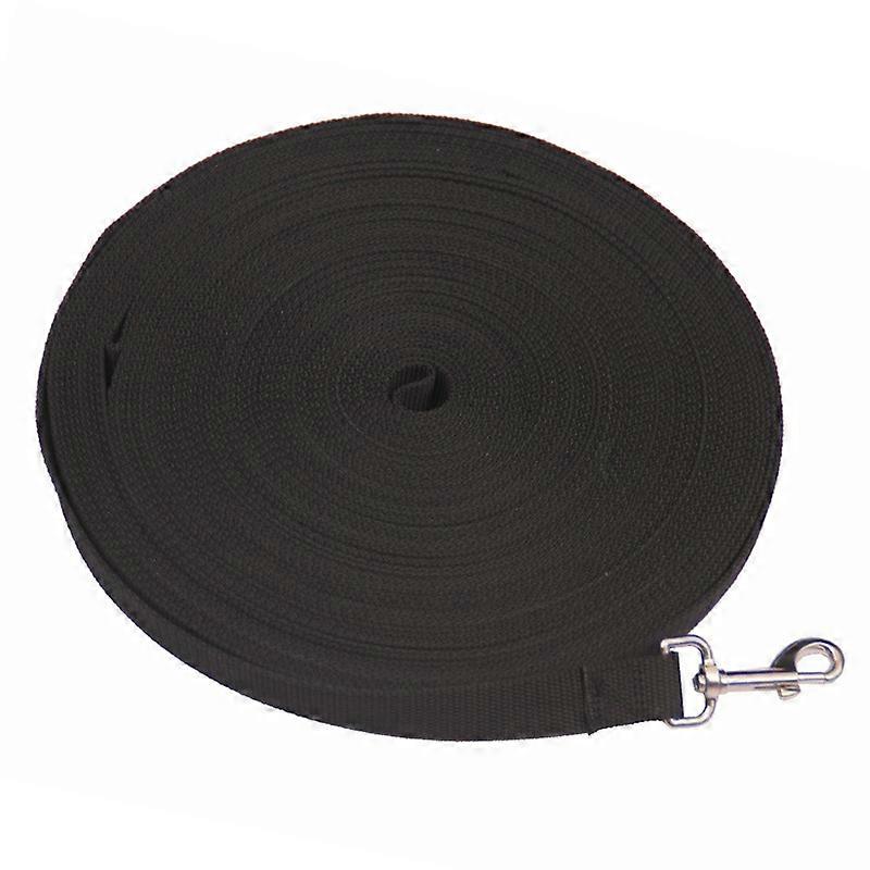 Mainiusi 30m Long Dog Leash With Padded Handle, Long Dog Leash 30m Long Dog Training Leash Tracking Obedience Training (black, 30m)