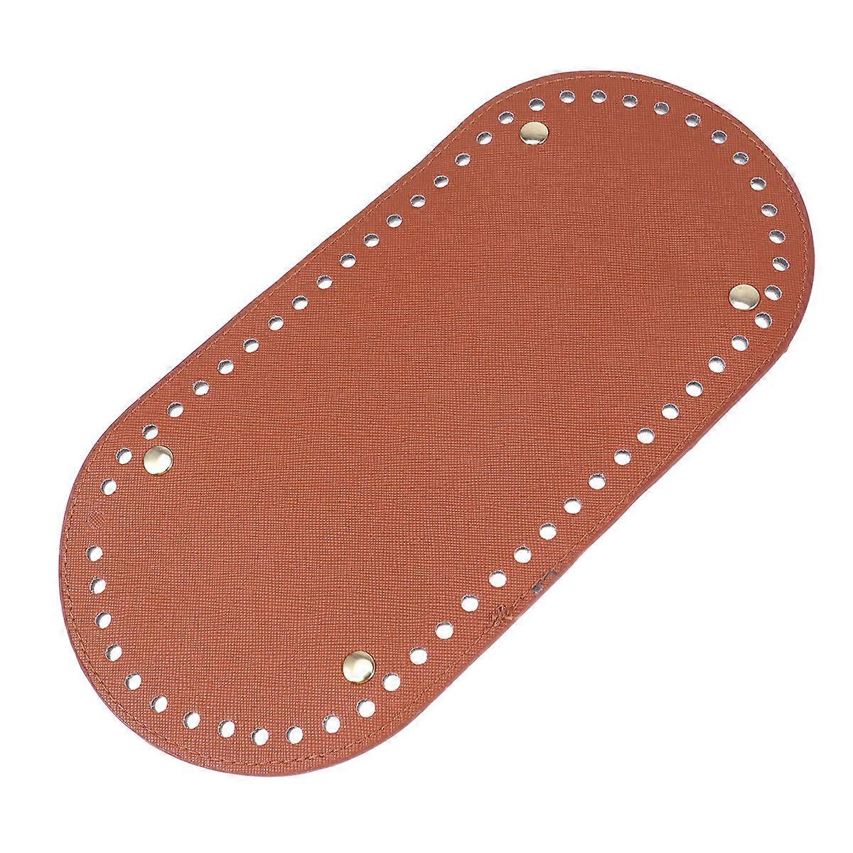 Handmade Bag Supplies, Sturdy PU Leather Oval Inserts for Crafting