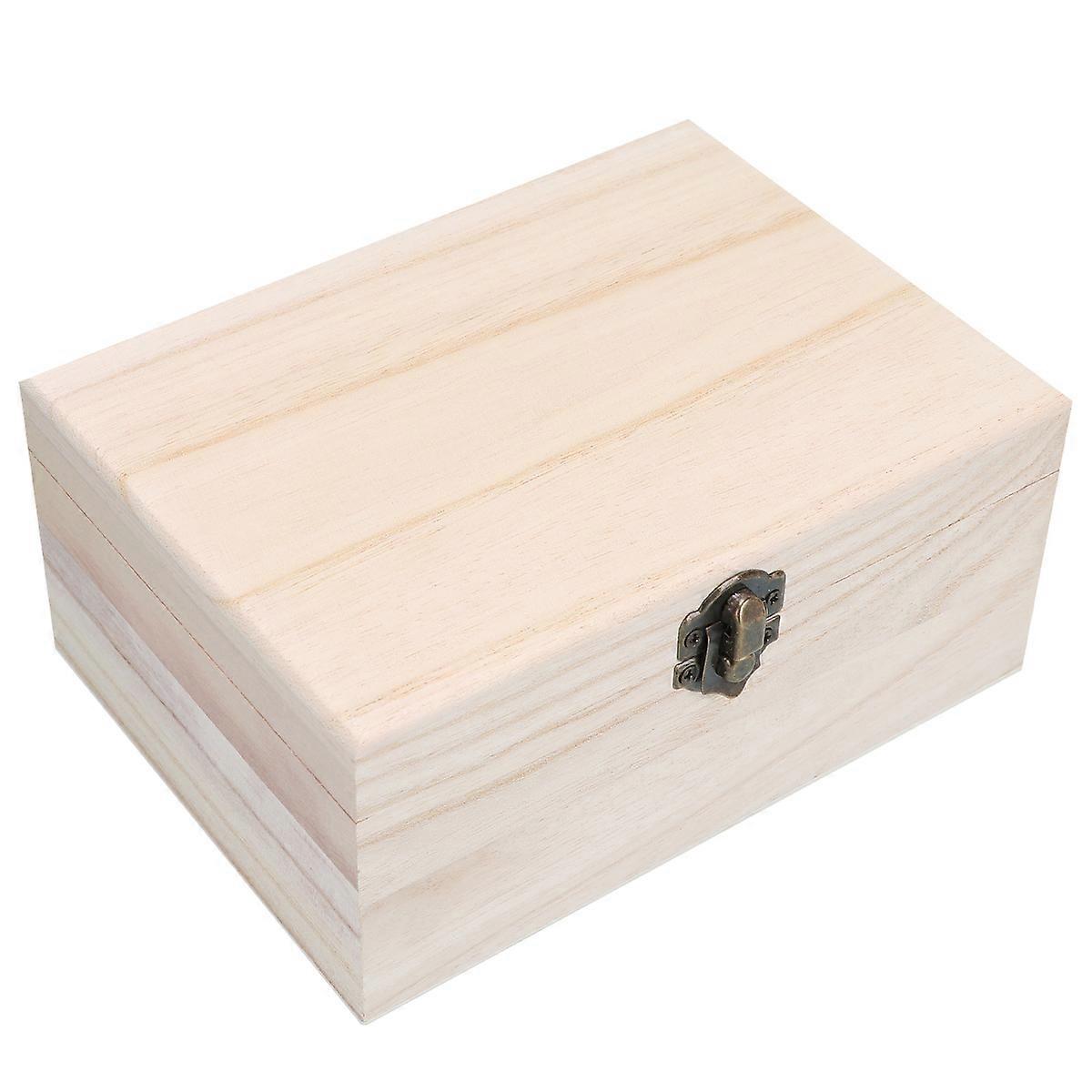 DIY Wooden Case with Lock for Organizing, Robust and Stylish Storage Option