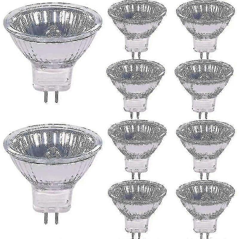Halogen Bulbs 20W 12V GU4 2800K Warm White Dimmable Light, 10 Pack